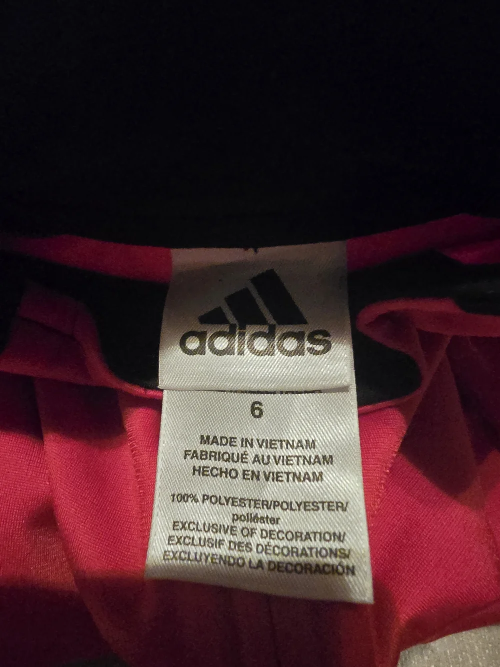 Adidas Red And Black Athletic Jacket Toddler Size 6